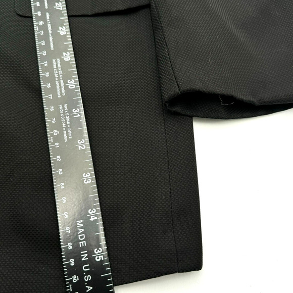 CARAVELLI Men's 2 Piece Black Formal‎ Suit Set Jacket 58 Long Pants 54" Waist - Picture 11 of 16